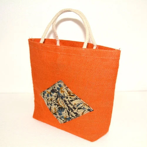 Jute Thamboolam Bag - Color: Orange