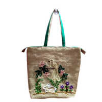 Jute Hand Bags - Color: Cream