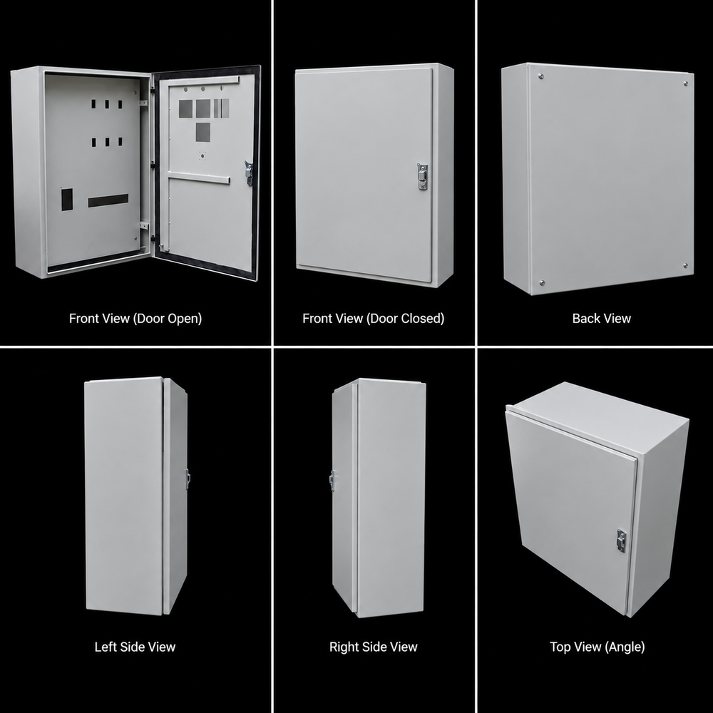 Steel Enclosure Box - Stainless Steel IP66 Protection Level | Galvanized Plated Smooth Paint Finishing Easy Maintenance