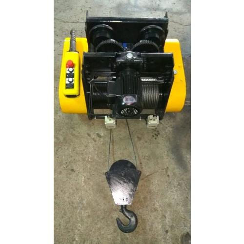 Monorail Wire Rope Hoist - Color: Yellow