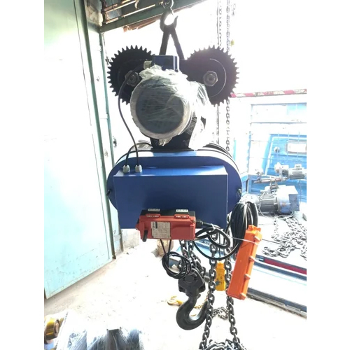 1 Ton Electric Chain Hoist - Color: Blue