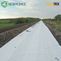 PP/ Polyester Non Woven Geotextile For Railroad Ballast Separation