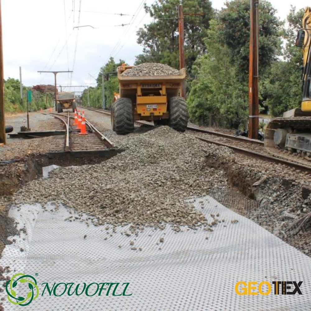 Pp/ Polyester Non Woven Geotextile For Railroad Ballast Separation - High-strength Polyester, Uv-resistant, Lightweight, Tear-resistant, Environmental Friendly