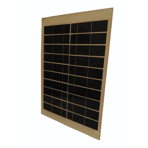 6w Polycrystalline Solar Panel - 350mm X 440mm X 3.2mm, Black Color, Customizable Cable Length, High Efficiency, Reliable Warranty