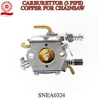 Ch0324 Durable Carburetor With 3 Copper Pipes For Chainsaws A   Compatible With 52cc & 58cc Engine Models - Capacity: 100 Pcs/hr