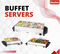 Skyline 200W Triple-Pot Slow Cooker with 3 x 1.5L Buffet Trays | Perfect for Entertaining