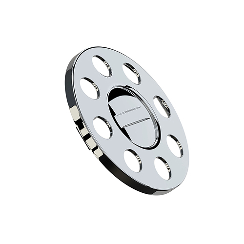 Close Center Wheel Trim 8 Stud Stainless Steel - Body Material: Metal