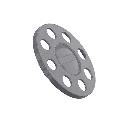 Close Center Wheel Trim 8 Stud Silver