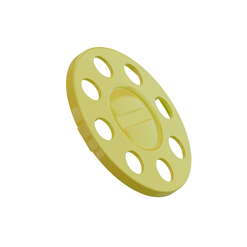 Close Center Wheel Trim 8 Stud Yellow