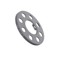 Open Center Wheel Trim 8 Stud Silver