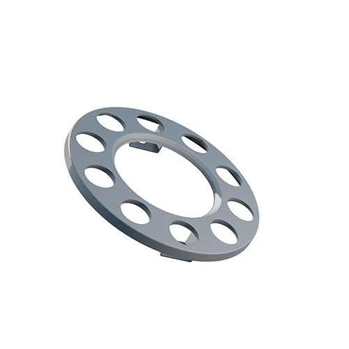 Open Center Wheel Trim 10 Stud Silver - Body Material: Metal