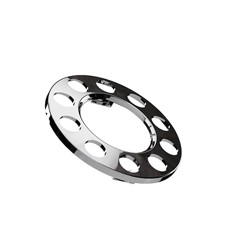 Open Center Wheel Trim 10 Stud Stainless Steel - Body Material: Metal