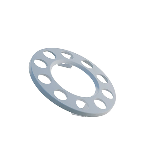 Open Center Wheel Trim 10 Stud White - Body Material: Metal
