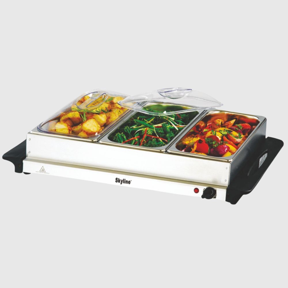 Buffet Server Triple 2.5L Trays | Keep Your Food Warm & Fresh