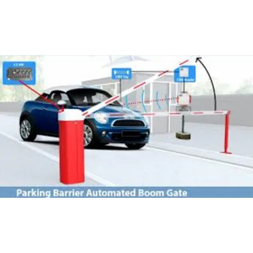 Parking Automatic Boom Gate Barrier - Color: White