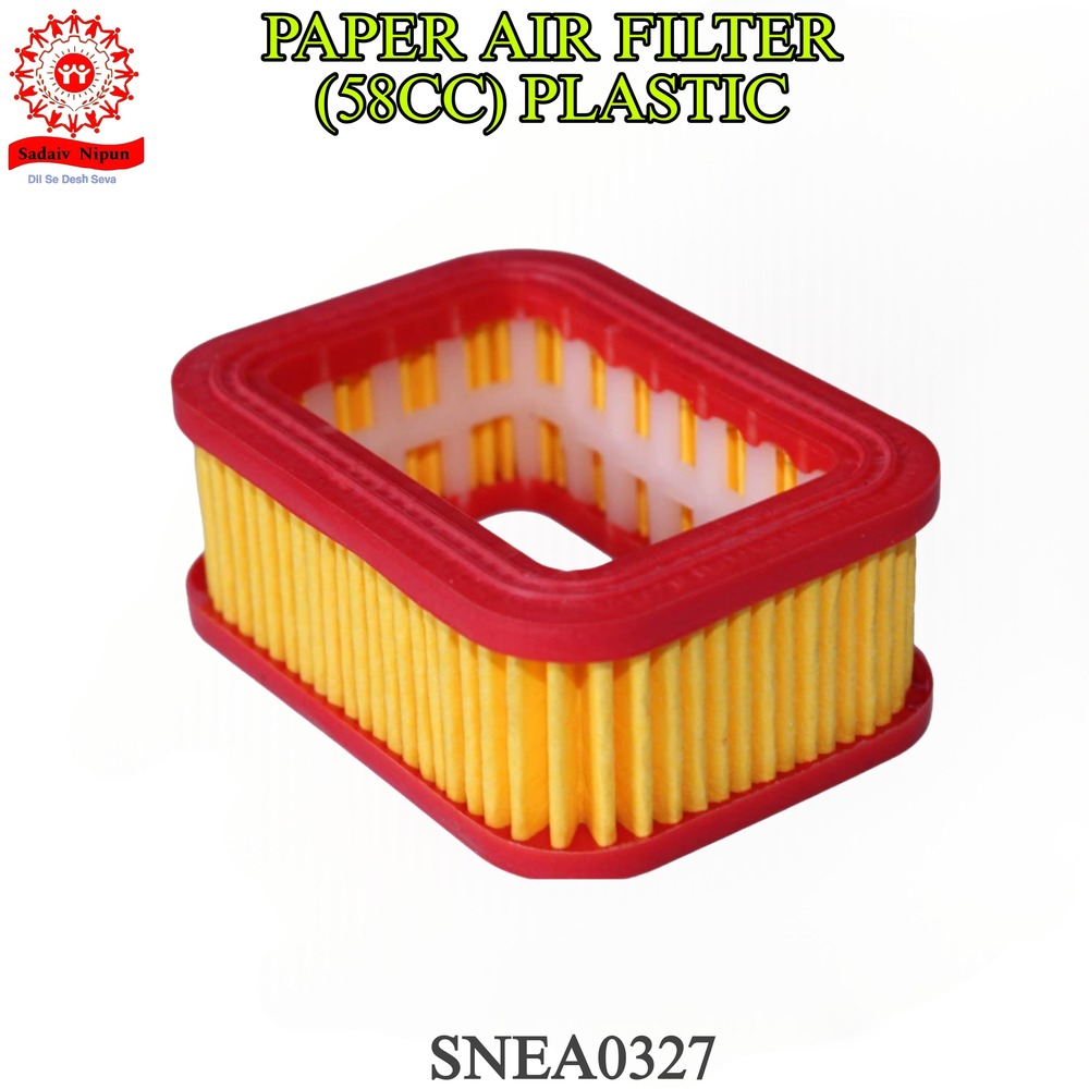 CH0327 Durable Paper Air Filter (58CC) AcA A  Plastic Housing for 5200 & 5800 Chainsaws for Efficient Engine Protection