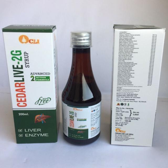 CEDARLIVE- 2 G 200 ML SYRUP ( AYURVEDIC SYRUP ) LIVER ENZYAME