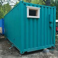 Frp Portable Security Cabin - Color: Green