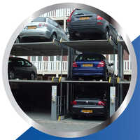 चार पोस्ट तीन स्तर स्टैक पार्किंग सिस्टम