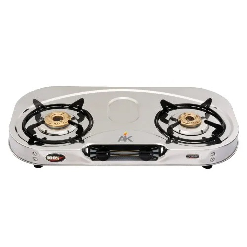 AK- 202 Stainless Steel Two Burner Gas Stove