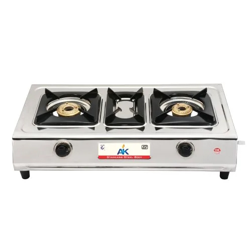 AK- 207 SS Two Burner Gas Stove