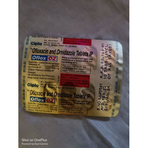 Ofloxacin Ornidazole Tablets - Drug Type: General Medicines