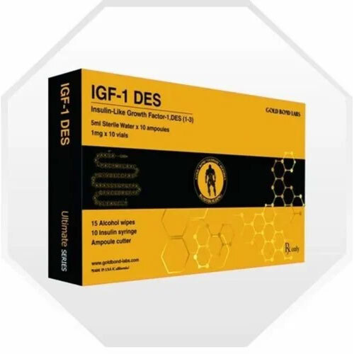 Igf-1 Des Gold Bond Labs Injection For Bodybuilding, 1Mgx10Vials - Application: Pharmaceutical Industry