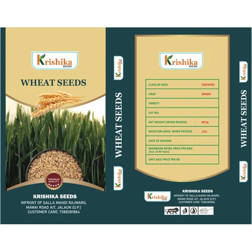 40 Kg Karan Vandana Natural Wheat Seeds - Color: Brown