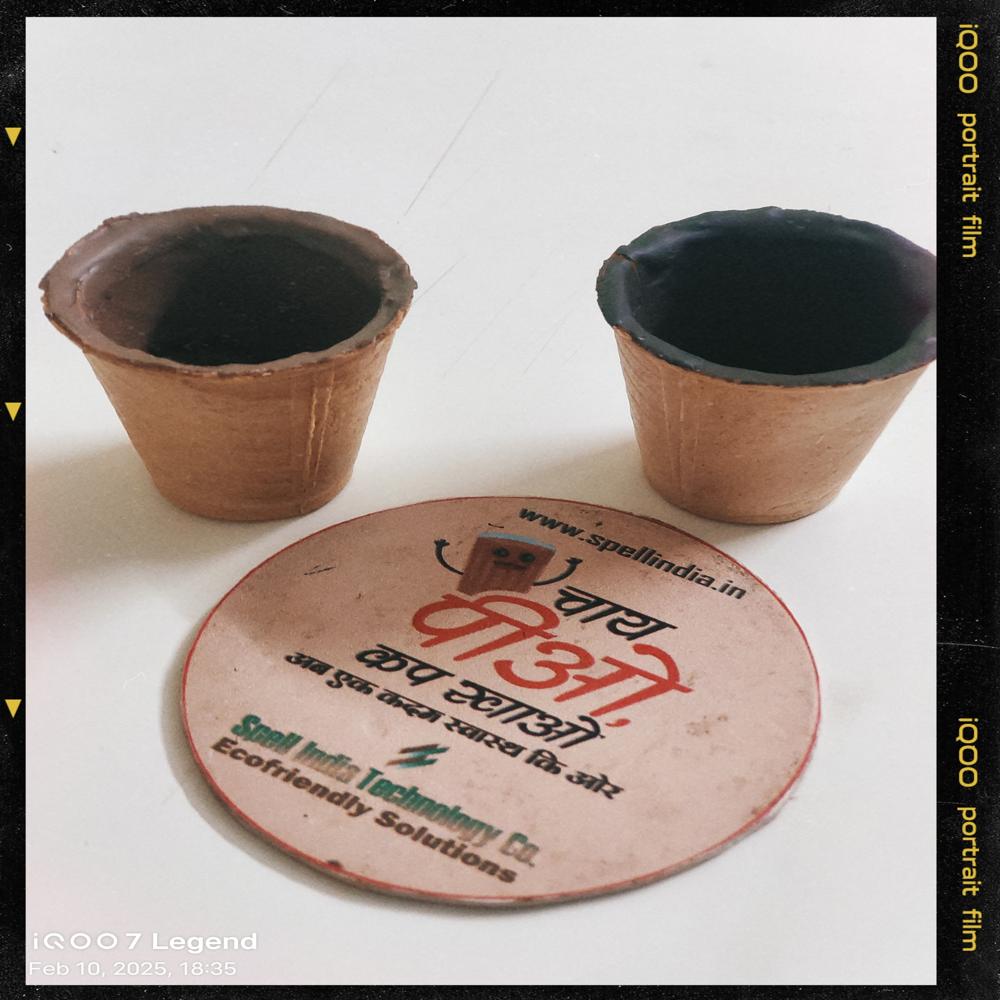 Chocolate Coating Cups - Solid Edible Cup Shape, Sweet Flavor And Taste | Leak Proof Design For Tea & Coffee Serving