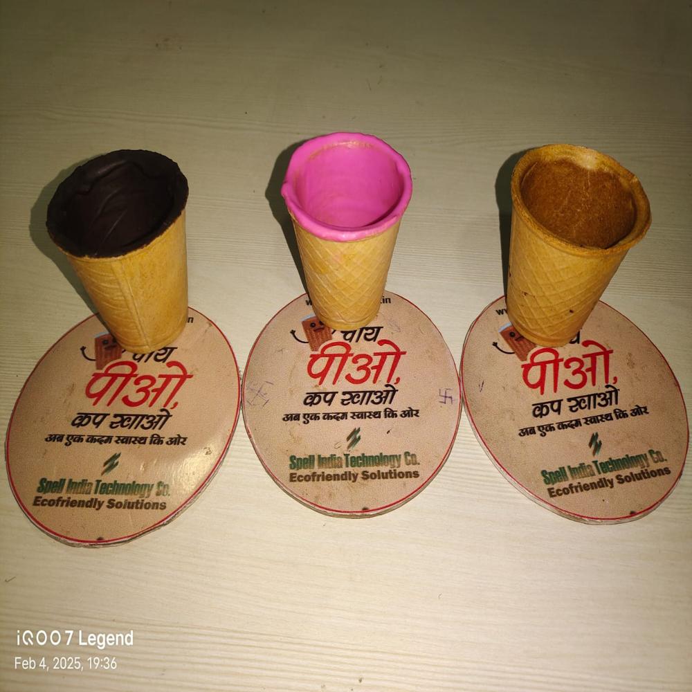 Chocolate Coating Cups - Solid Edible Cup Shape, Sweet Flavor And Taste | Leak Proof Design For Tea & Coffee Serving