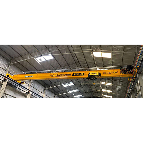 Single Girder Eot Crane - Color: Yellow Paint Coated