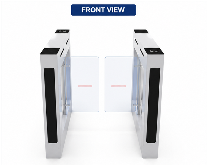 Swing Barrier - High-Quality Metal Design, Different Sizes Available, Silver and Black Colors for Safety and Traffic Management