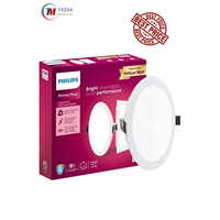 Philips Led Lights - Plastic, Standard Size, Round Shape, White Color | Bright White Light, Energy-efficient Illumination For Home & Office
