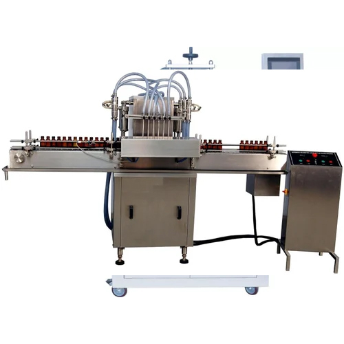 Automatic Liquid Filling Machine - Color: Silver