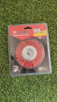 Spindle Mounted Disk Brushes - Brass Material, Customizable Size And Specifications | Black Bristles, Tailored Length And Weight Options