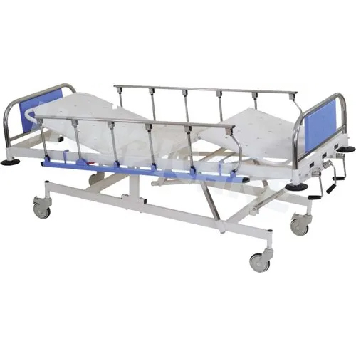 Hospital ICU Hi Low Bed - L2100xW980xH560 mm | Durable Powder-Coated Finish, Indian Style Design, Ideal for Enhanced Patient Comfort
