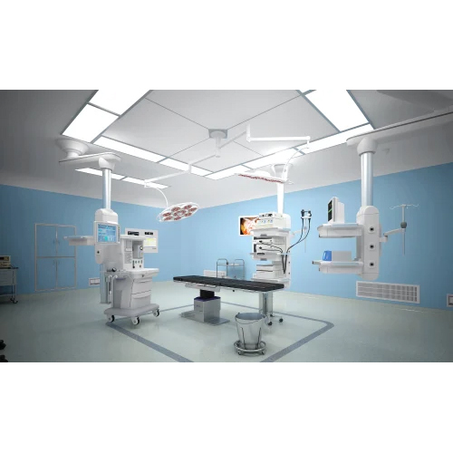 Modular Operation Theater - PUF Material, White Color Code | Customizable Design for Hospital Applications