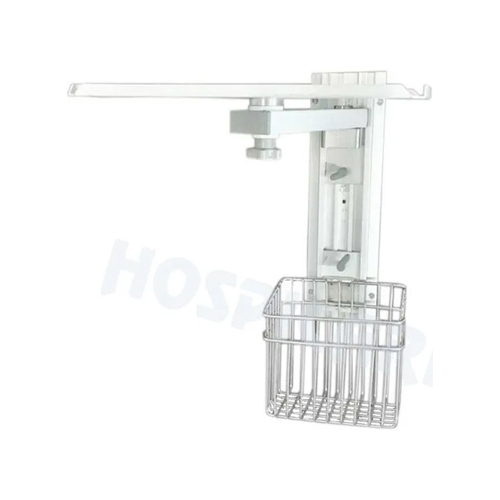 Hospital Monitor Stand Aluminium Wall Mounted - Color Code: White