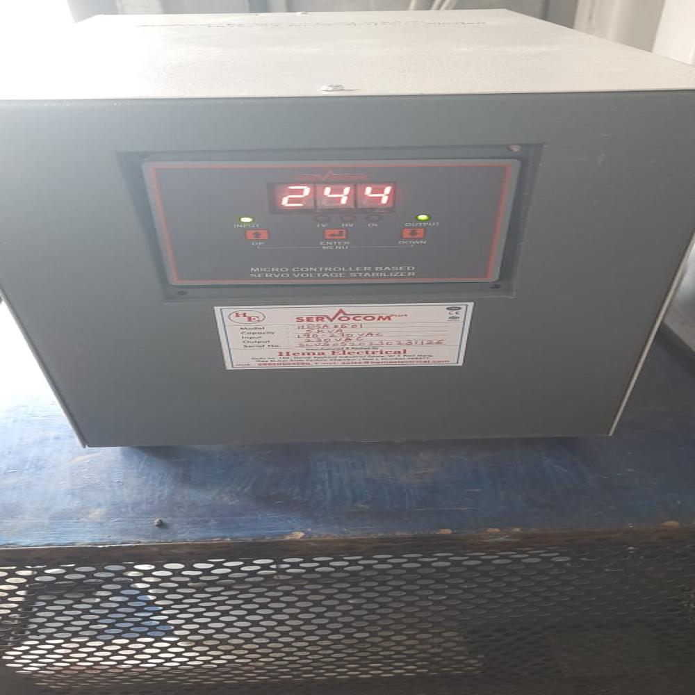 5 Kva Micro Controller Servo Stabilizer - Battery Capacity: 101 A 105ah