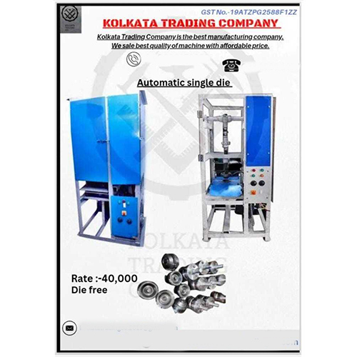 Automatic single die paper plates machine