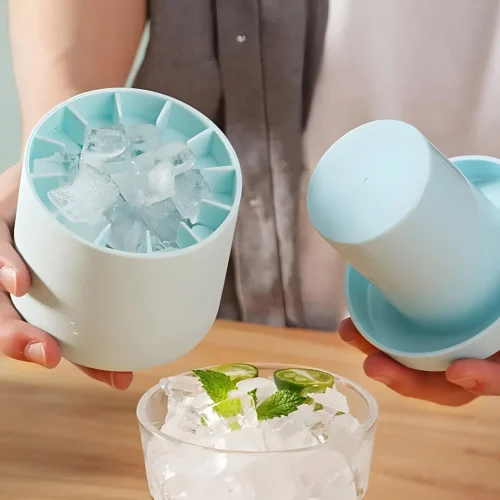 Silicone Ice Cubes Bucket Cylinder - Size: Different Size