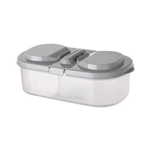 2 Way Food Storage Container - Color: Grey