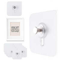 Photo Frame Wall Hook - Stainless Steel, Different Sizes , Manual Installation For Versatile Displaying Of Pictures And Artwork