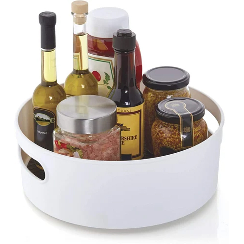 360 Rotating Kitchen Organizer Tray - Height: 7.5 Cm  Centimeter (Cm)