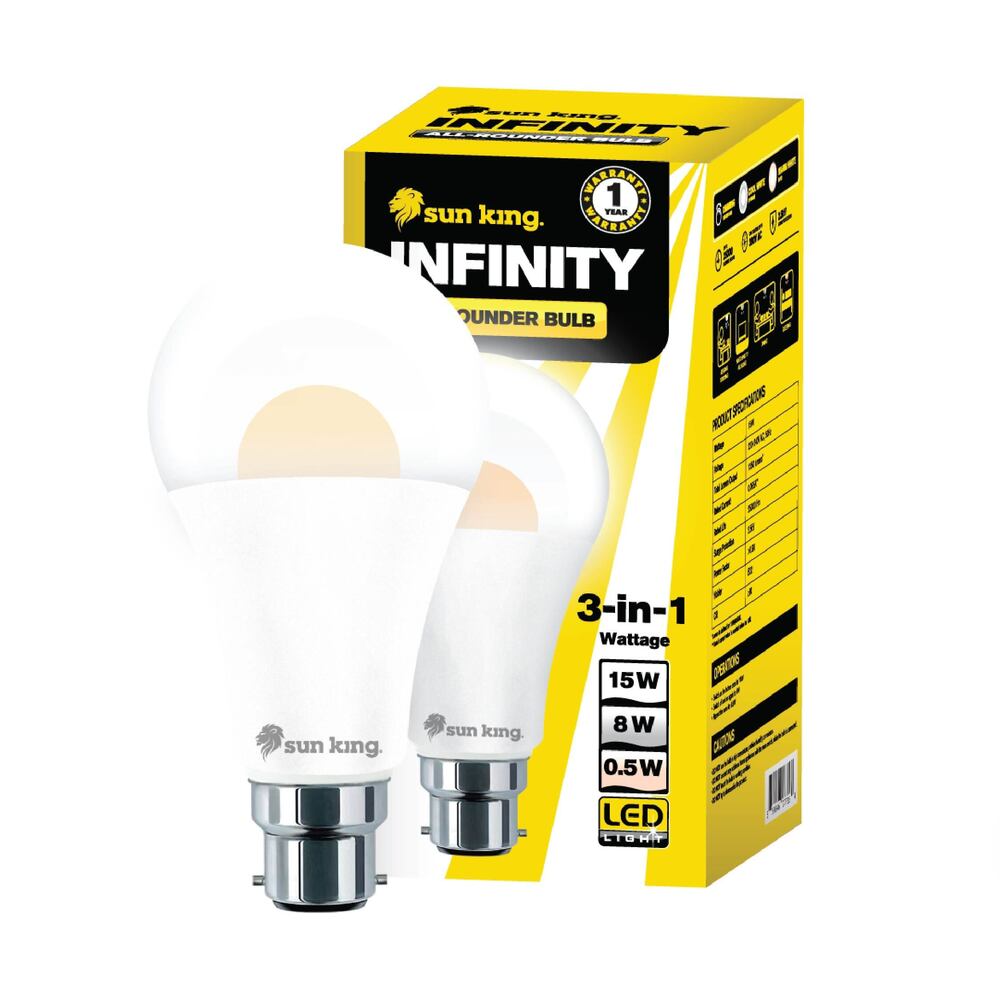 Sun King Infinity 15W All-Rounder LED Bulb - Warranty Plus