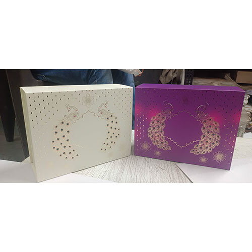 Collapsible Gift Hamper - Rectangular, 10x8x3.5 White Size | Special Effects Printing, Warranty Included, Ideal For Gift Packaging
