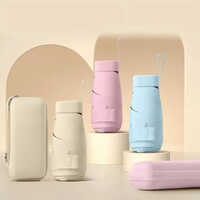 Compact Umbrellas - High-quality Nylon, Multiple Sizes, Blue And Pink Colors, Foldable, Durable Aluminum Shaft, All-season Use