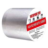 Aluminum Foil Butyl Tape - 4 Inch Wide, 5 Meter Long | Single-sided Adhesive, Durable Silver Aluminum Foil Design