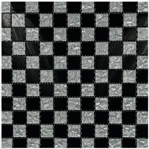 Black And White Wall Panel - Material: Glass