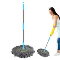 Twist Floor Cleaning Mop - Stainless Steel & Microfiber, Different Sizes Available, Durable Design For Industrial And Home Use